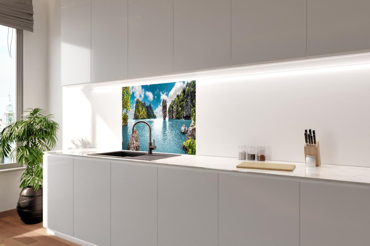 Spritzschutz - Insellandschaft in Thailand