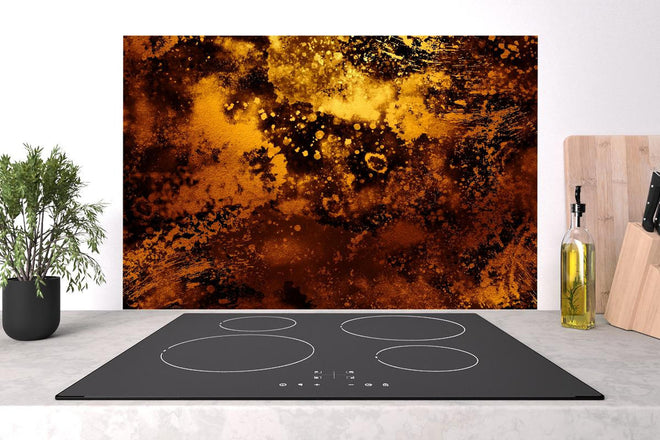 Spritzschutz - Japanisches Kunstwerk - Sengoku Gold