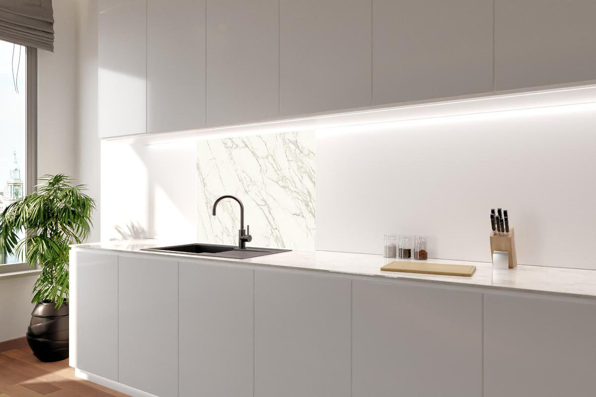 Spritzschutz - Keramik Calacatta Vein