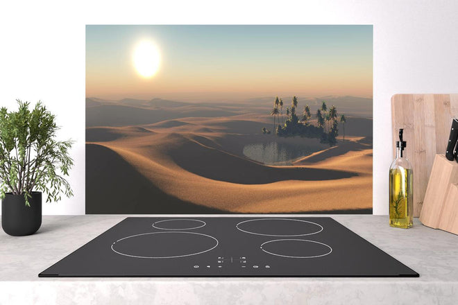 Spritzschutz - Kleine Oase in der heißen Wüste