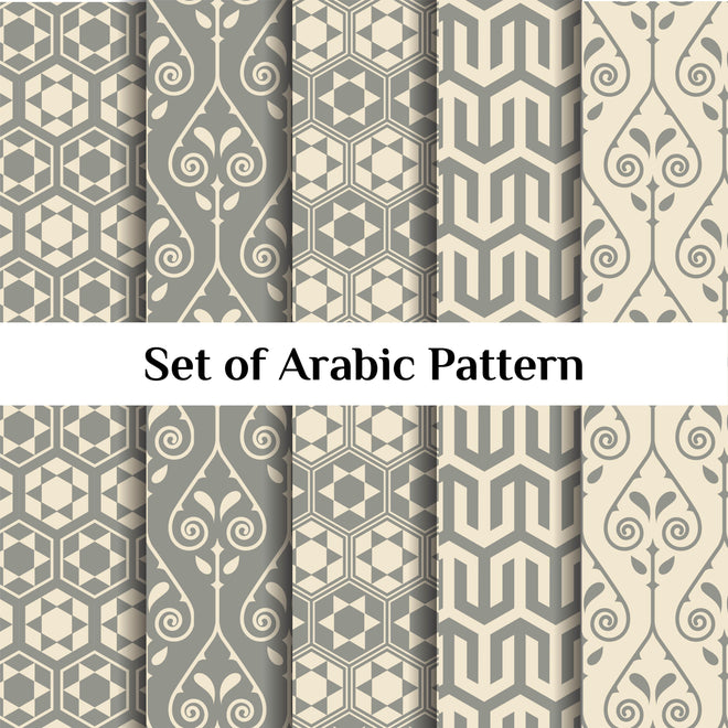 Spritzschutz - Kollektion Arabischer Muster in Grau
