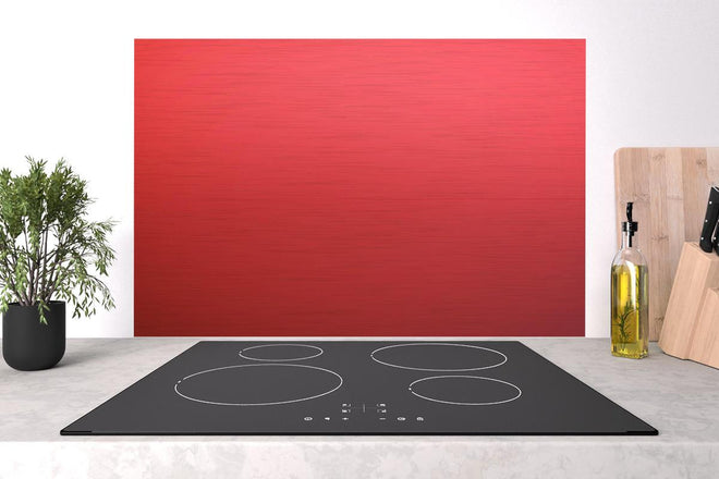 Spritzschutz - Leuchtend Rotes Unifarbenes Bild