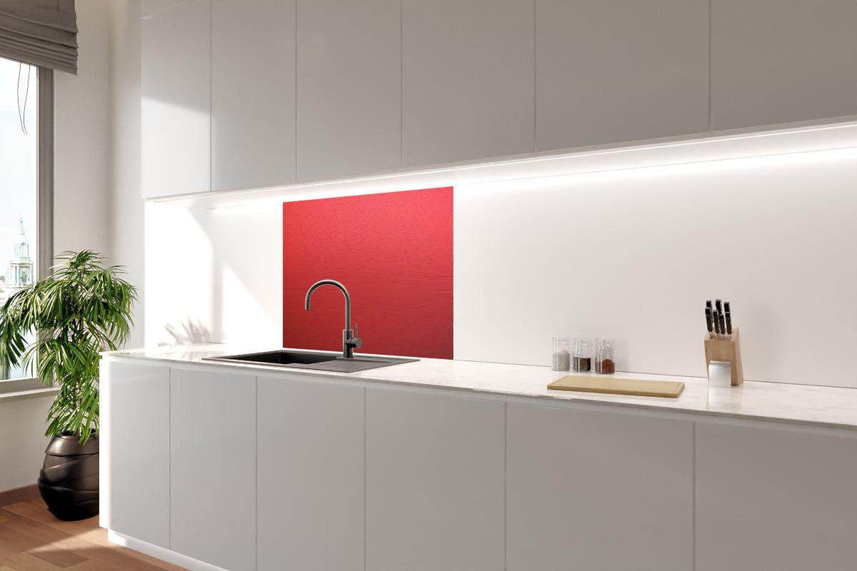 Spritzschutz - Leuchtend Rotes Unifarbenes Bild