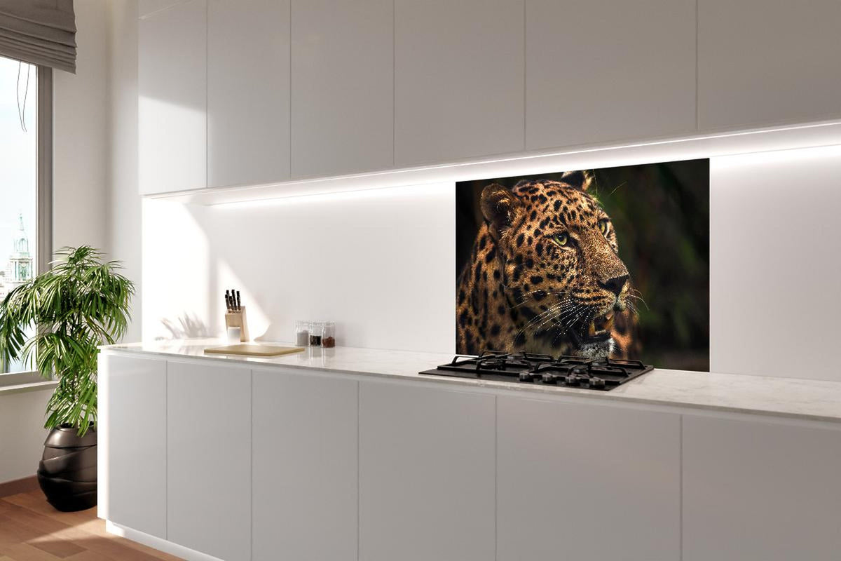 Spritzschutz - Majestätischer Amur-Leopard