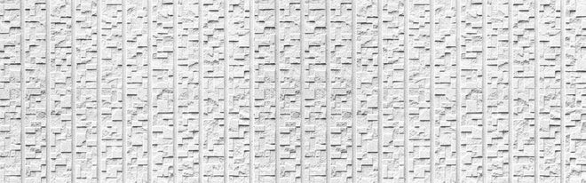 Spritzschutz - Modern weiße Steinwand mit Muster