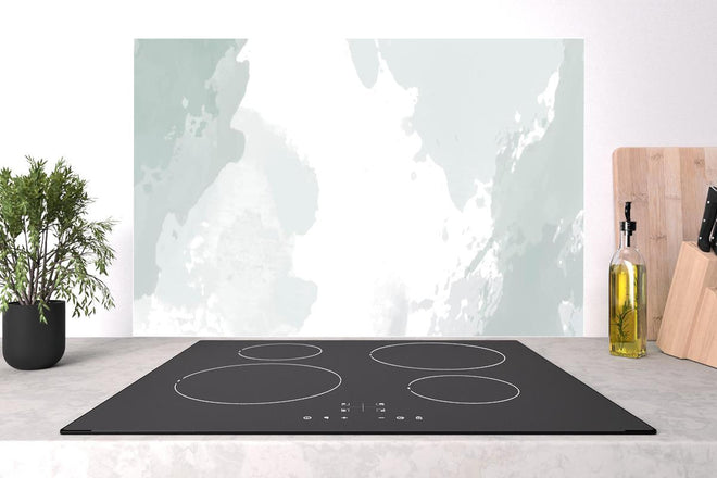 Spritzschutz - Moderne Grau-Weiße Kunsttextur