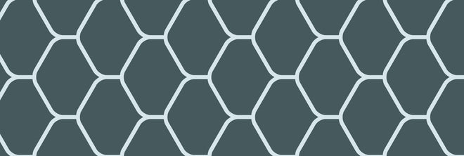 Spritzschutz - Moderne graue Hexagon-Muster Wandtapete