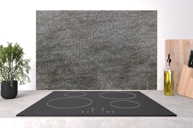 Spritzschutz - Moderne graue abstrakte Linienstruktur