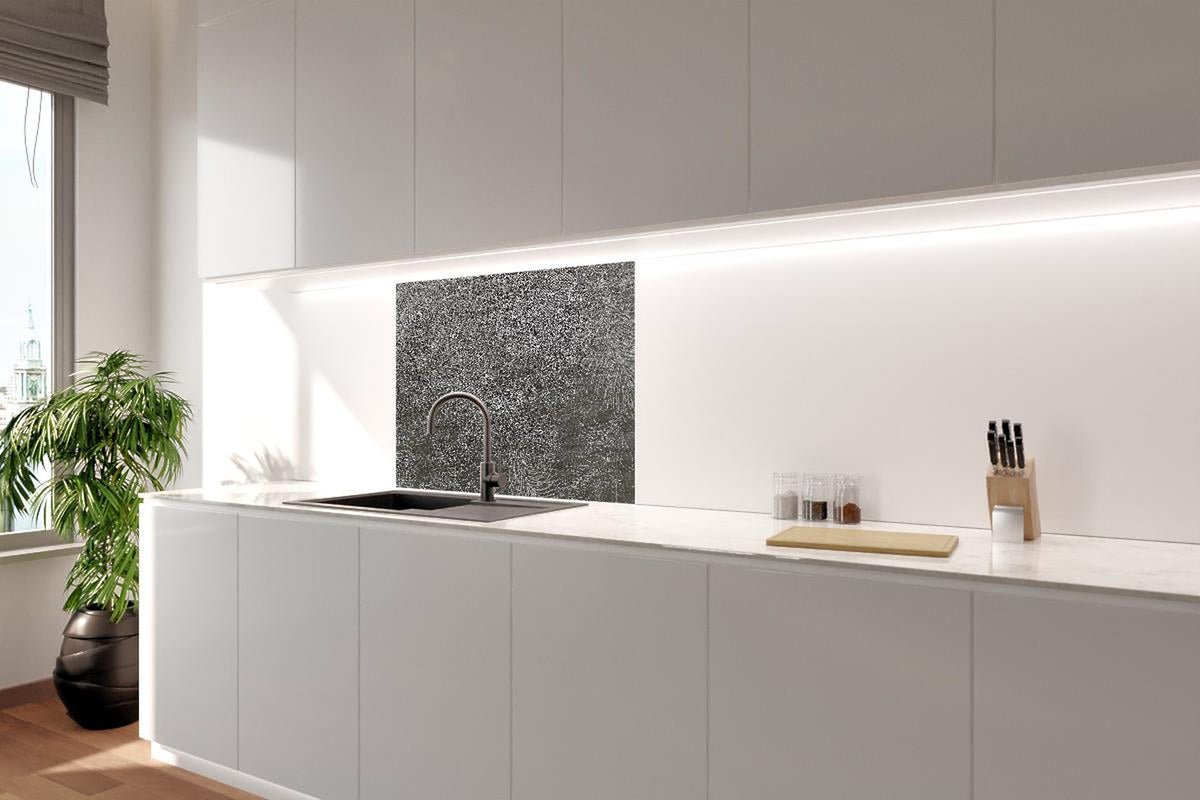 Spritzschutz - Moderne graue abstrakte Linienstruktur