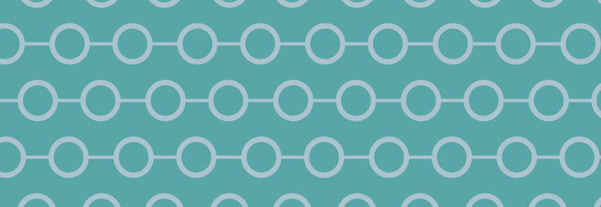 Spritzschutz - Modernes Türkis und Weiß Kettendesign