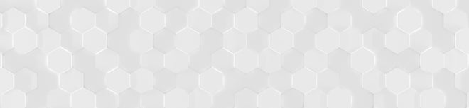 Spritzschutz - Modernes Weißes Hexagon-Hintergrundmuster