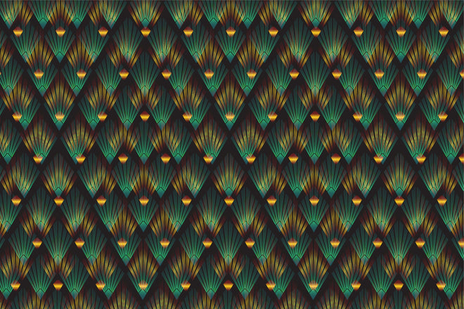 Spritzschutz - Mosaik Hintergrund - Art-déco-Stil