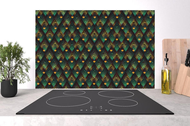 Spritzschutz - Mosaik Hintergrund - Art-déco-Stil