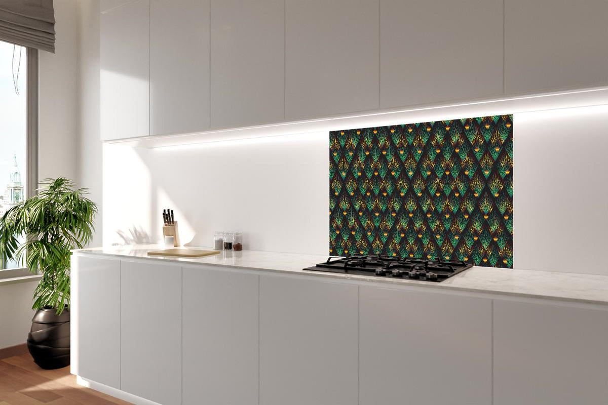 Spritzschutz - Mosaik Hintergrund - Art-déco-Stil