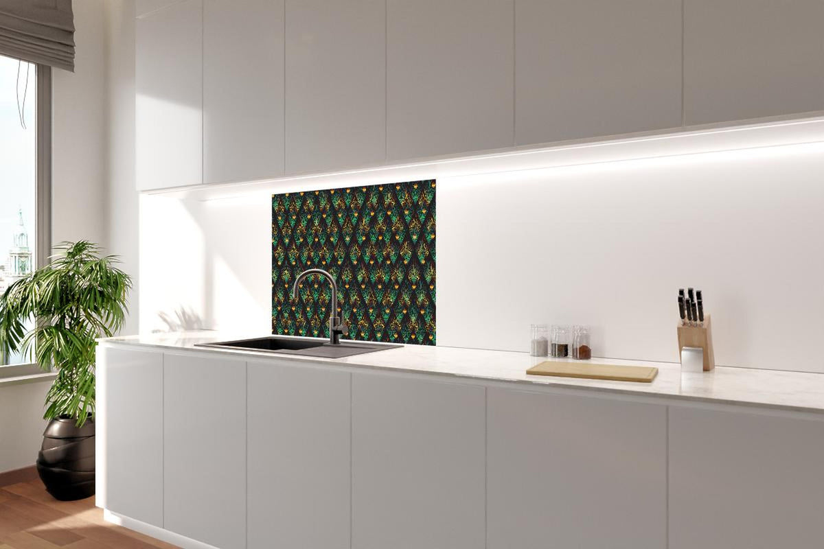 Spritzschutz - Mosaik Hintergrund - Art-déco-Stil
