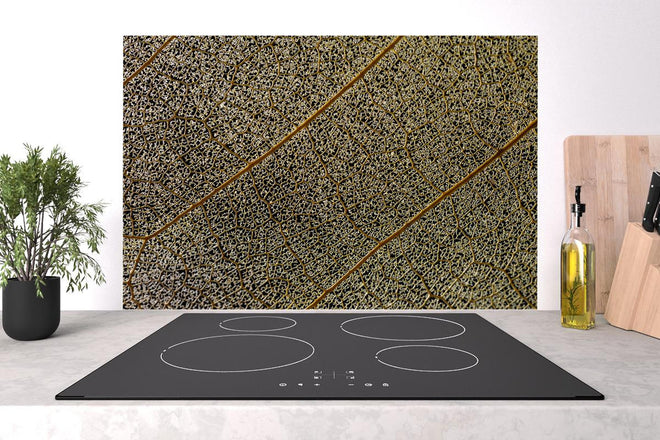 Spritzschutz - Nahaufnahme Blattstruktur mit Adern