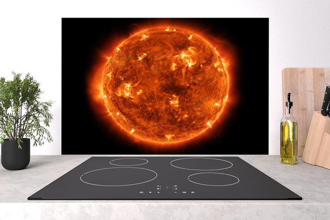 Spritzschutz - Nahaufnahme der Sonne