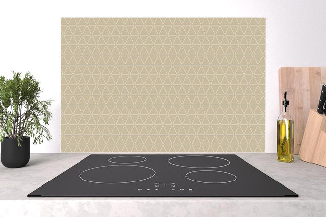 Spritzschutz - Nahtlose beige Textur für modernes Design