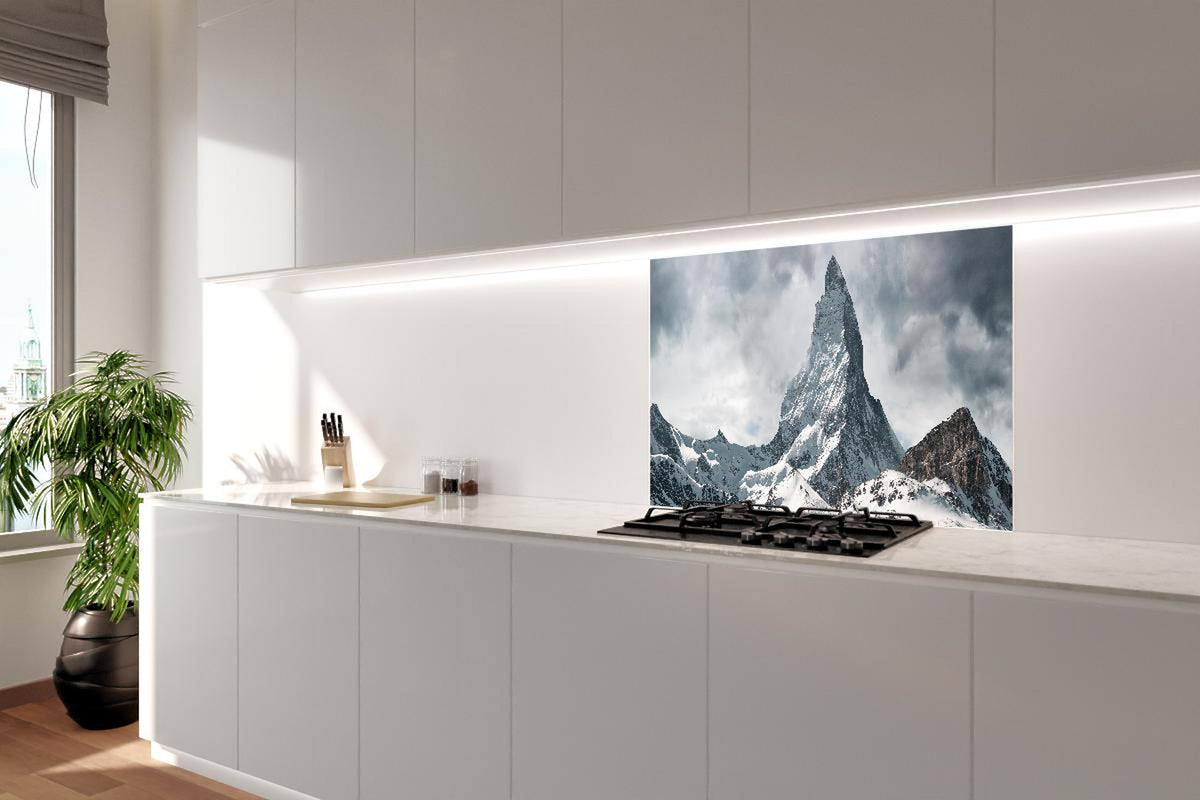 Spritzschutz - Panorama - Majestätischer Matterhorn - Alpen