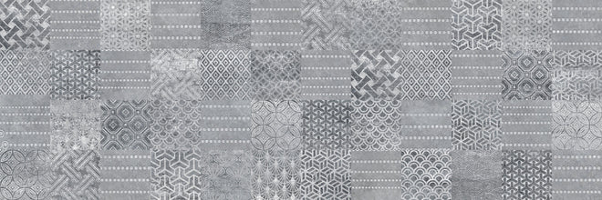 Spritzschutz - Retro Graumuster Fliesendesign Hintergrund