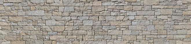 Spritzschutz - Robuste beige Natursteinmauertextur