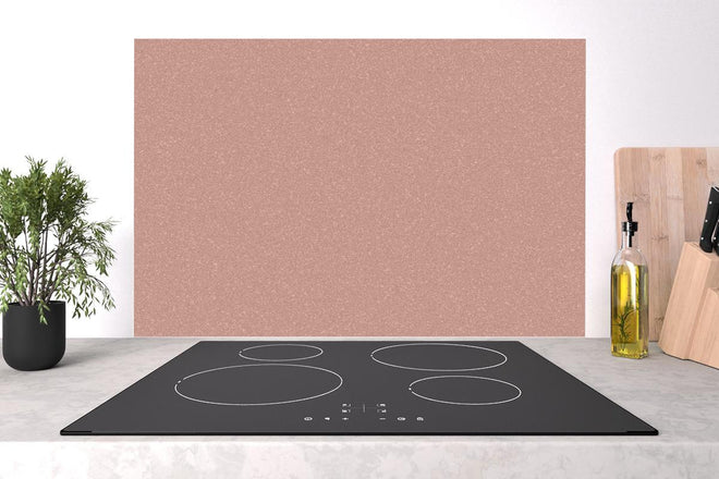 Spritzschutz - Rosa Wandtextur - Korallenfarbe