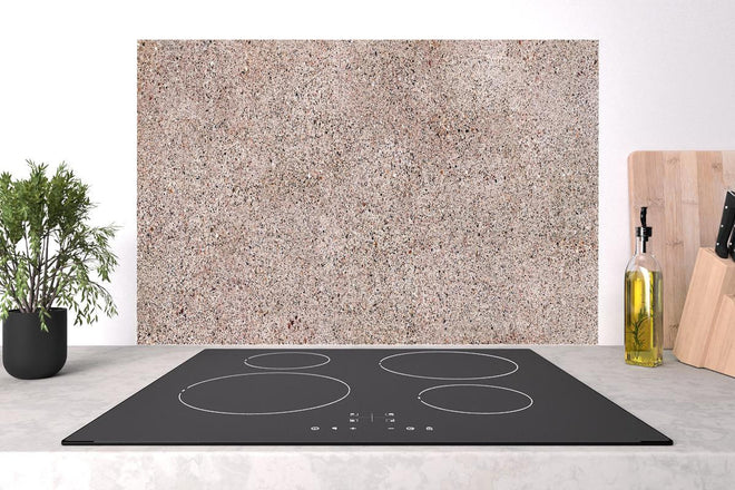 Spritzschutz - Rosafarbige natürliche Mosaiksteine