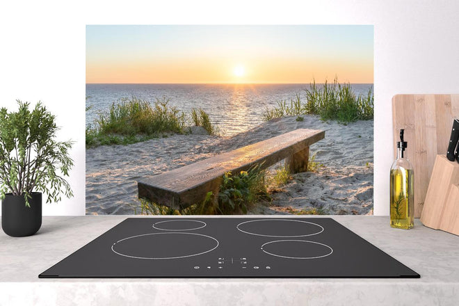 Spritzschutz - Ruhiger Sonnenuntergang - Ostsee