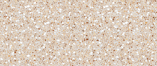 Spritzschutz - Schöne beige Terrazzo Stein Textur