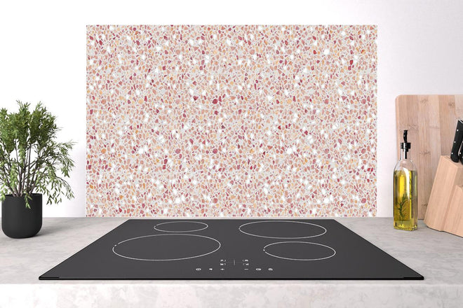 Spritzschutz - Schöne rote Terrazzo Stein Textur