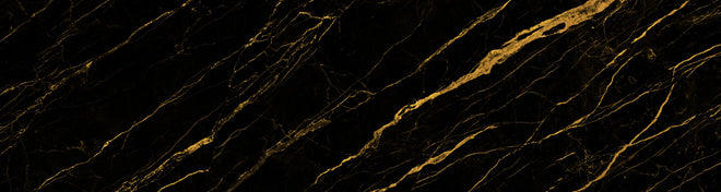 Spritzschutz - Schwarz goldener Marmor