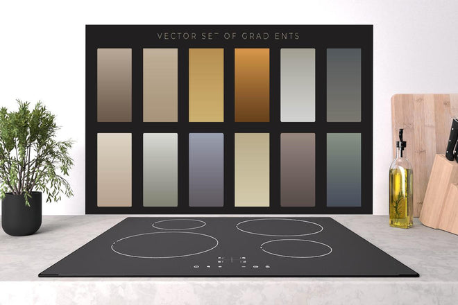 Spritzschutz - Set von sanften Vektor-Farbverläufen