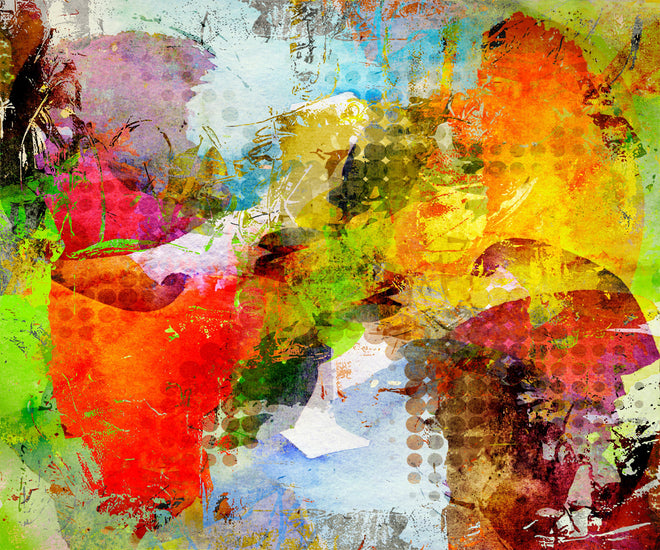 Spritzschutz - Sommerfarben im Graffiti-Stil