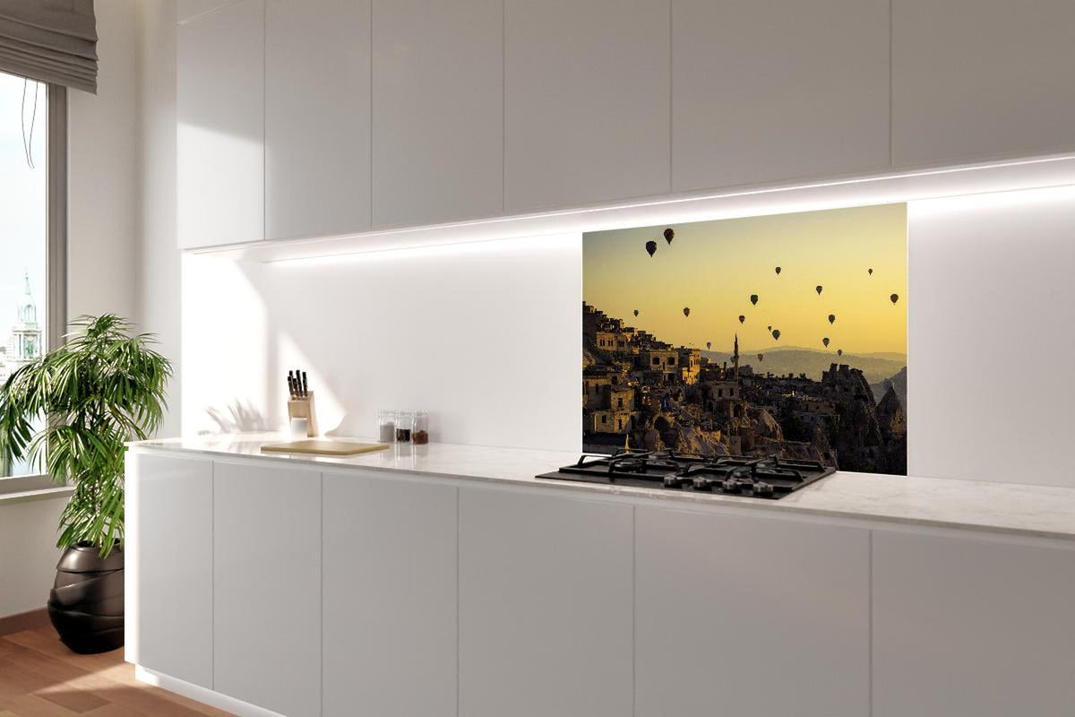 Spritzschutz - Sonnenuntergang - Kappadokien, Türkei
