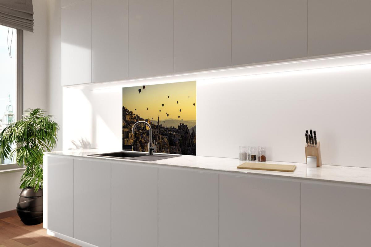Spritzschutz - Sonnenuntergang - Kappadokien, Türkei
