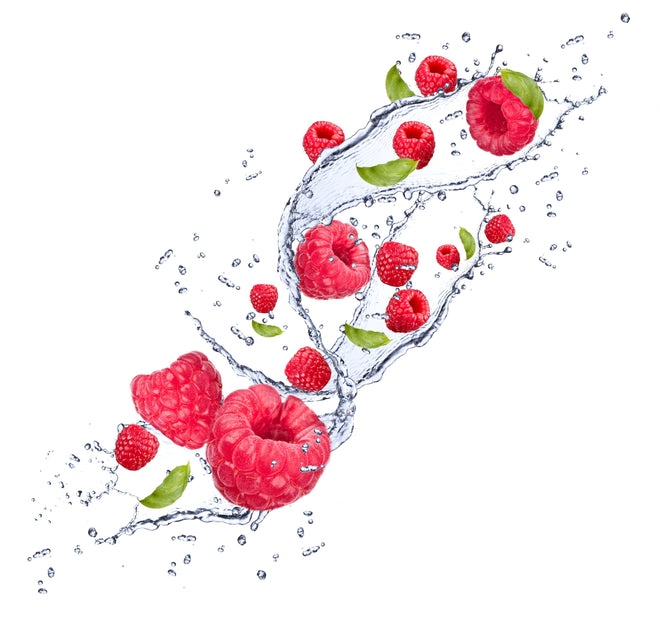Spritzschutz - Spritzige Erdbeeren