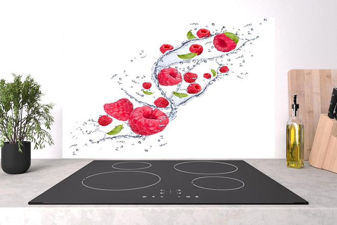 Spritzschutz - Spritzige Erdbeeren