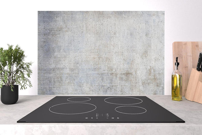 Spritzschutz - Stilvolle grau-weiße Betonwand Textur