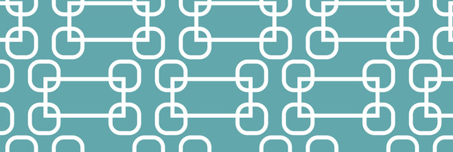 Spritzschutz - Stilvolles mintfarbenes Netz-Muster mit Kreisen