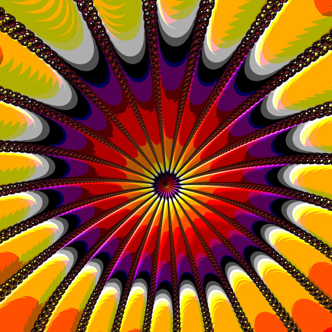 Spritzschutz - Surreales 3D Fraktal Design Kunstwerk