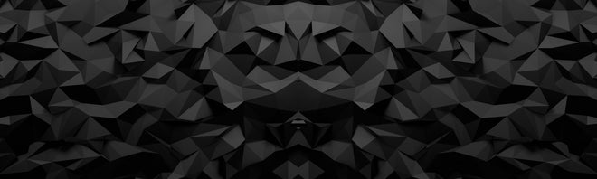 Spritzschutz - Symmetrische abstrakte Kunst in Schwarz-Weiß