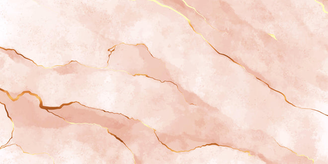 Spritzschutz - Textur in Roségold - Marmor