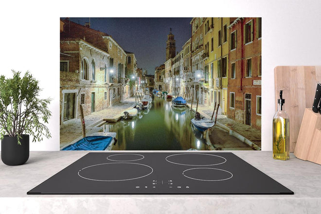 Spritzschutz - Venezia bei Nacht