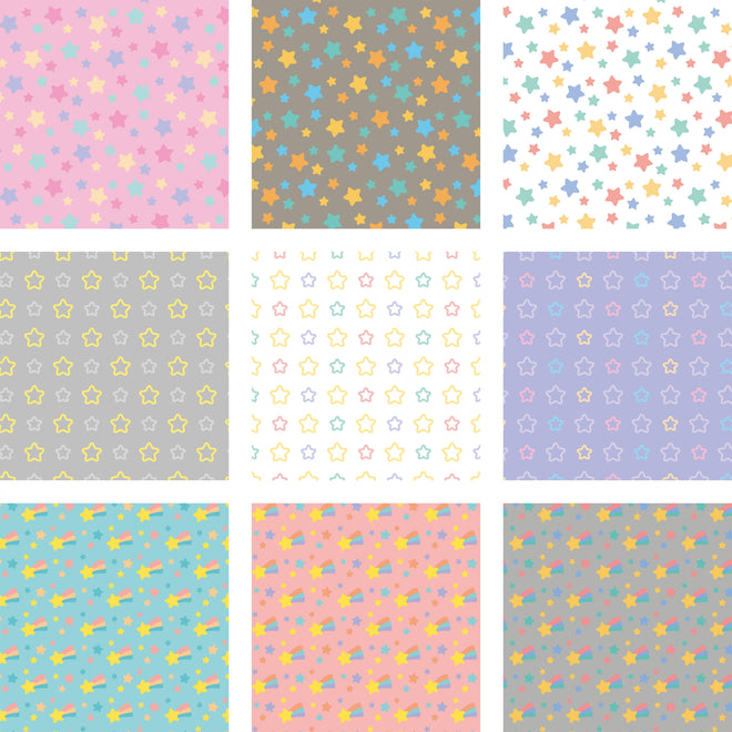 Spritzschutz - Vielseitige bunte Sternenmuster Kollektion