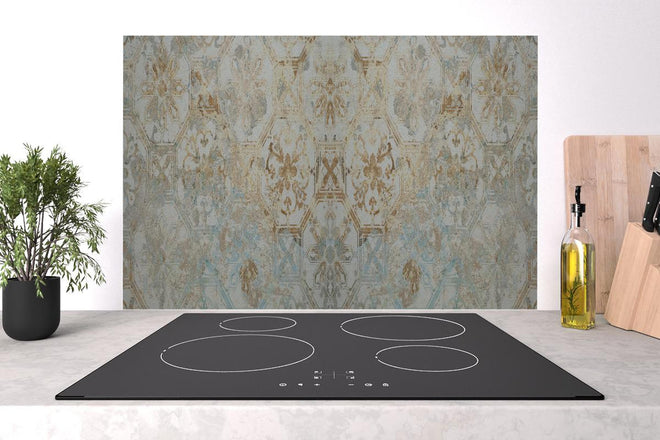 Spritzschutz - Vintage Tapetenmuster