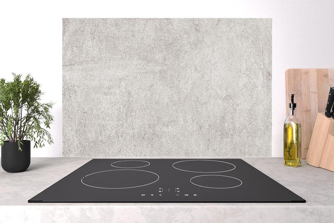 Spritzschutz - Weißliche Zement Textur