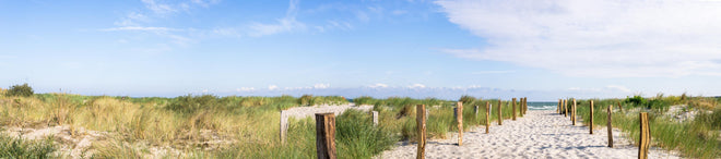 Spritzschutz - Weites Dünenpanorama Strandblick