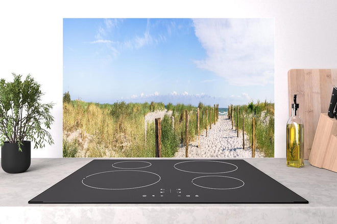 Spritzschutz - Weites Dünenpanorama Strandblick