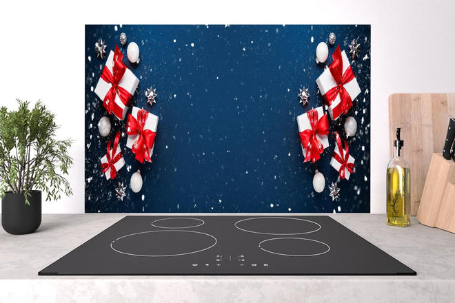 Spritzschutz - Winterdekoration als Banner